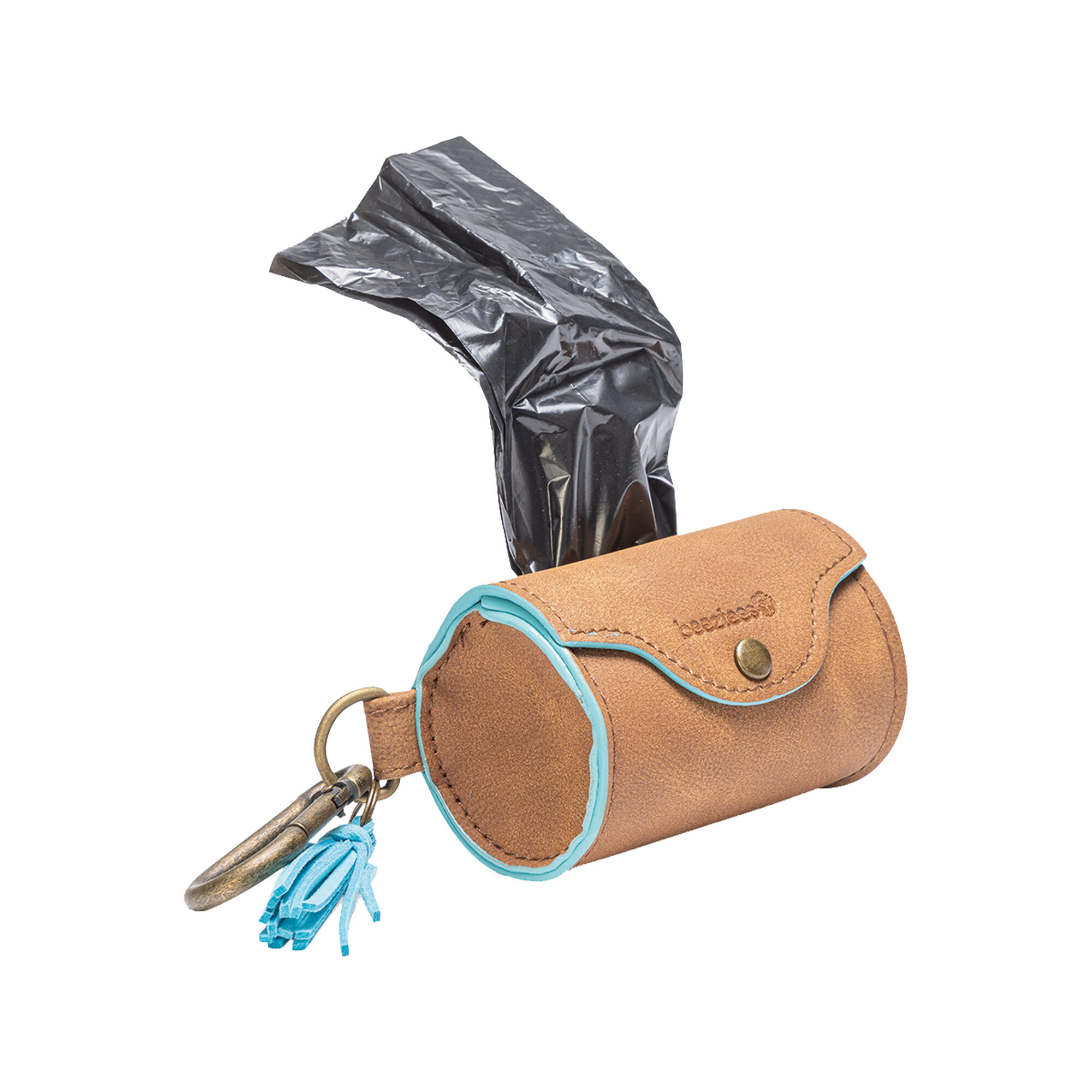 Beeztees Balacron Poop Bag Holder Synthetic Leather - 20 Bags - Brown