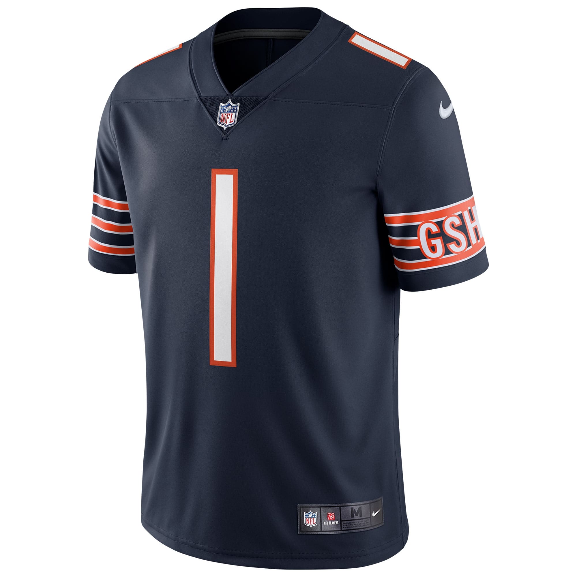 Justin Fields #1 Chicago Bears Nike Vapor Limited NFL Jersey Navy