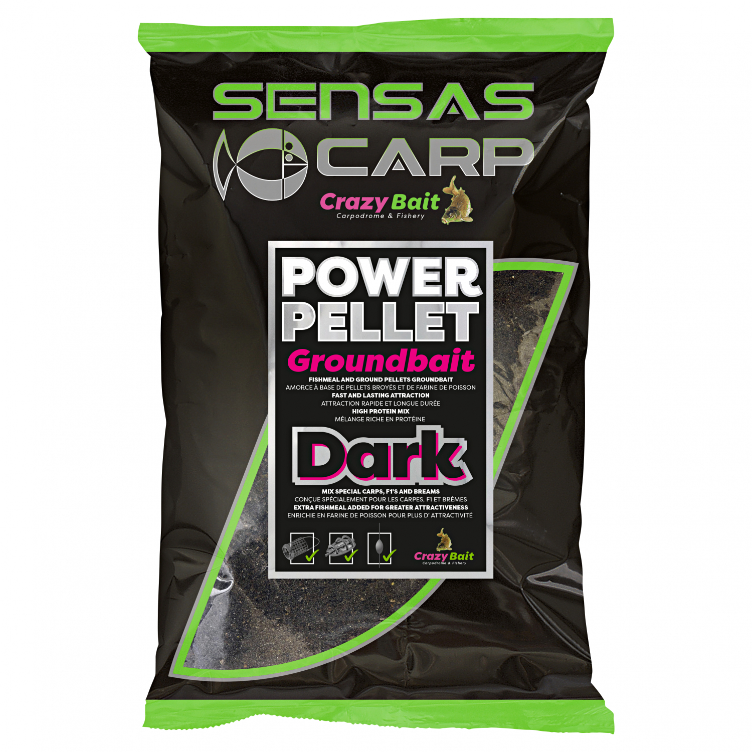 Sensas Groundbait  Big Bait Groundbait (UK power pellet dark)