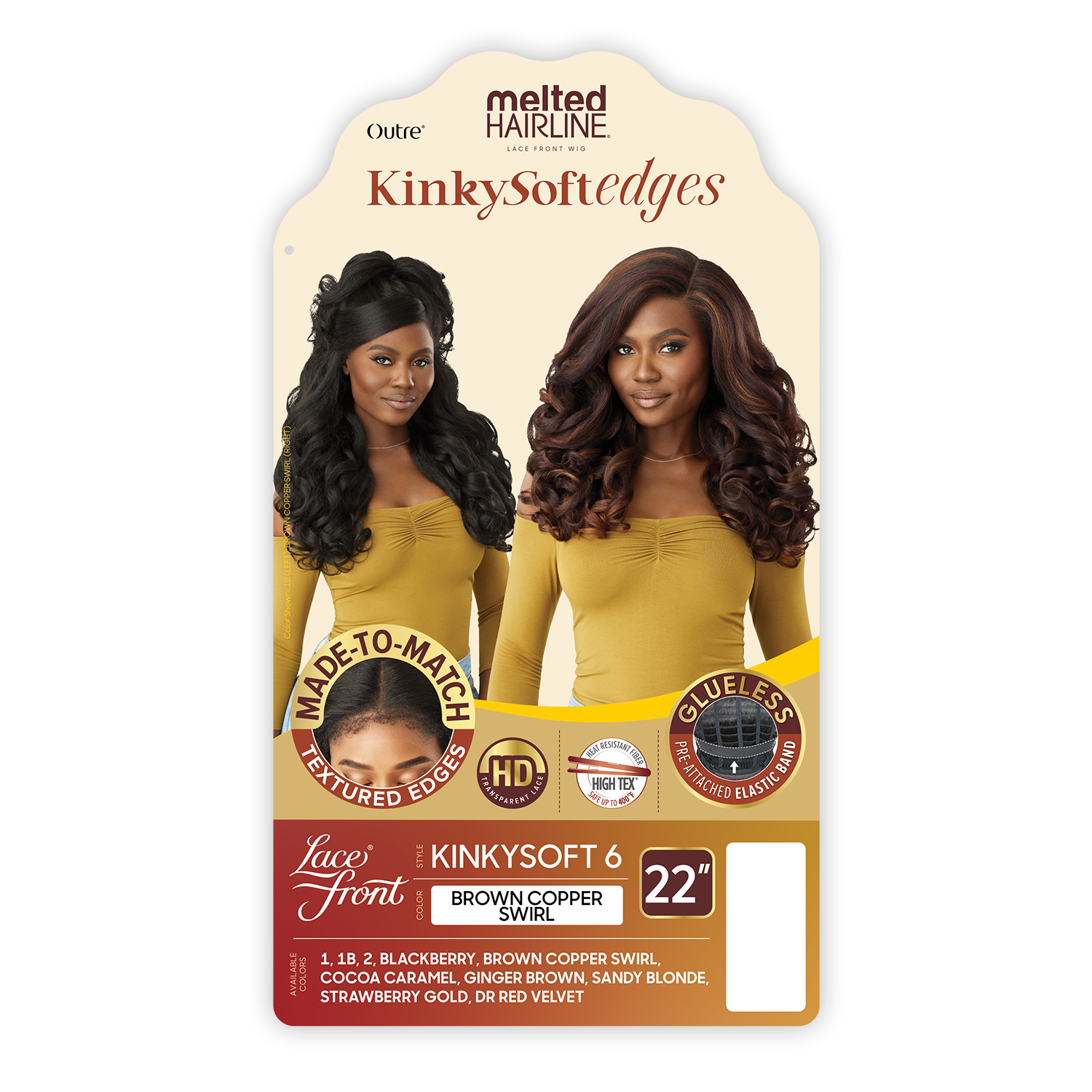 Outre HD Lace Front Wig Melted Hairline Glueless KinkySoftedges Kinkysoft 6