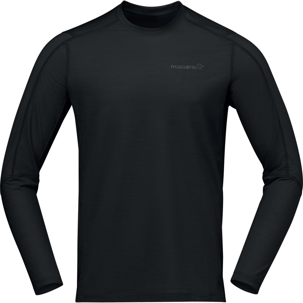 Norrona falketind equaliserUll Long Sleeve Shirt Men - Caviar Black