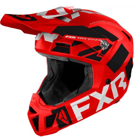 FXR CLUTCH EVO LE RED/WHITE/BLACK 2022 cross helmet - Red / BlackRef: FXR0272