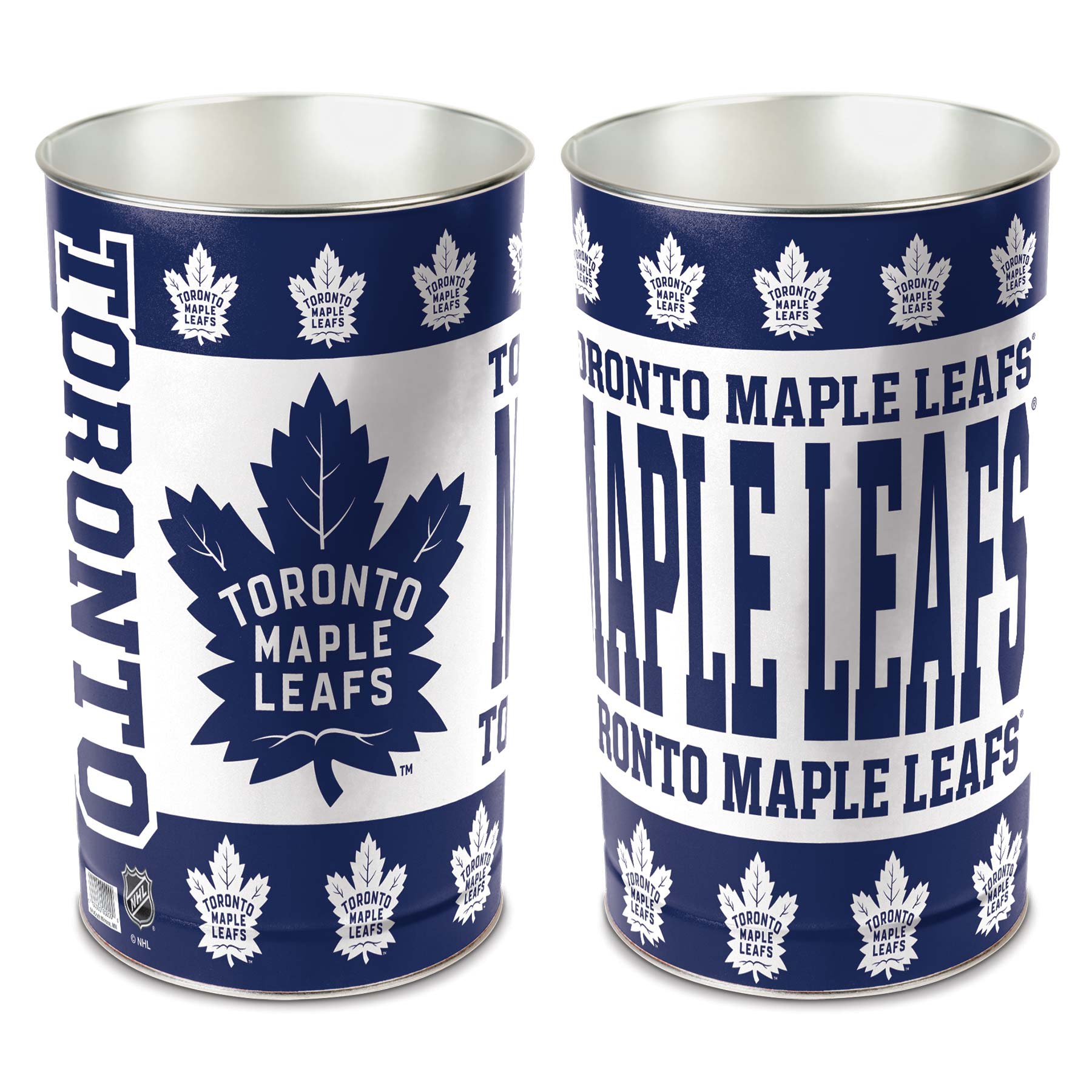 Toronto Maple Leafs Metal NHL Wastebasket
