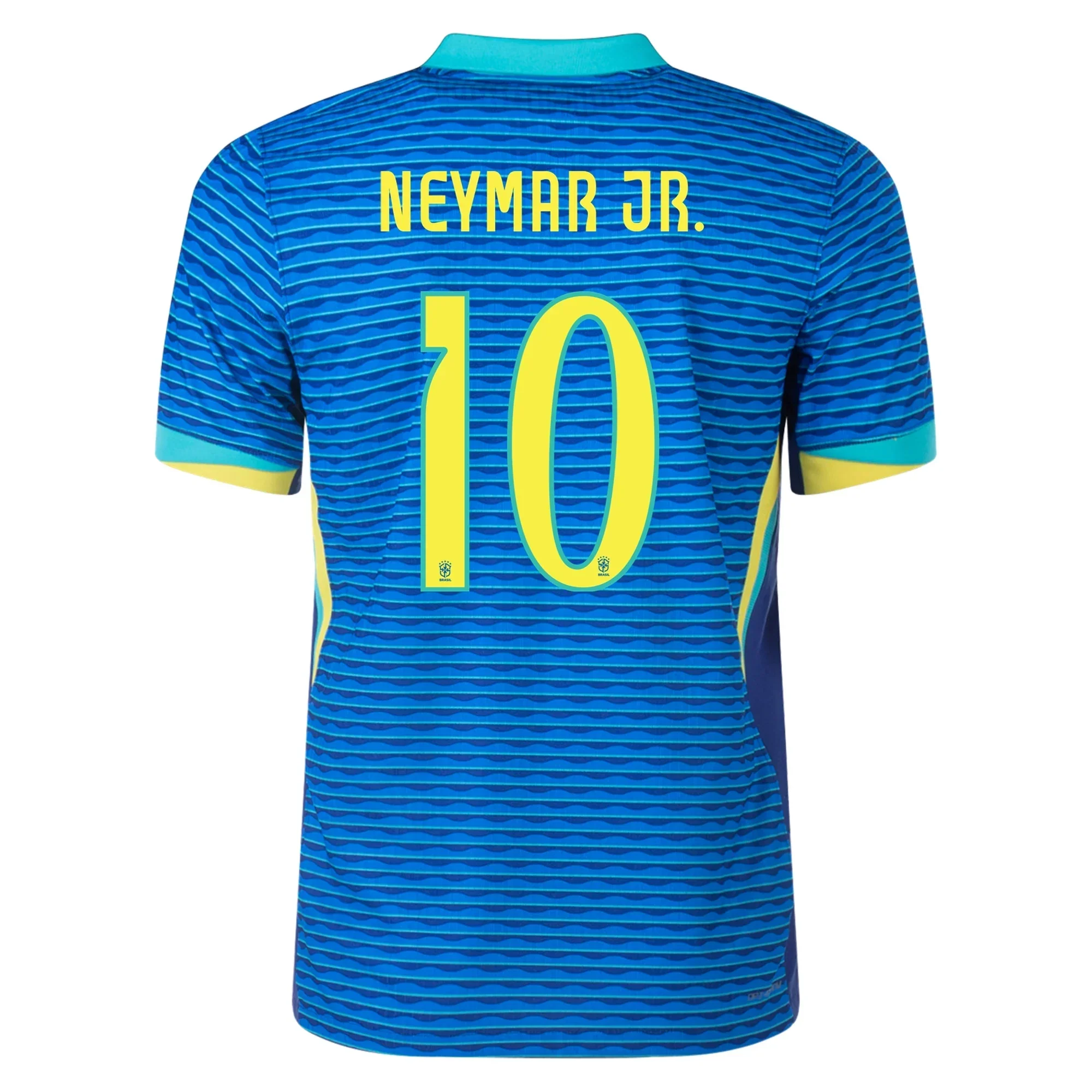 Brazil Authentic Neymar Jr. Away Jersey 24/25 Soar/Dynamic Yellow)