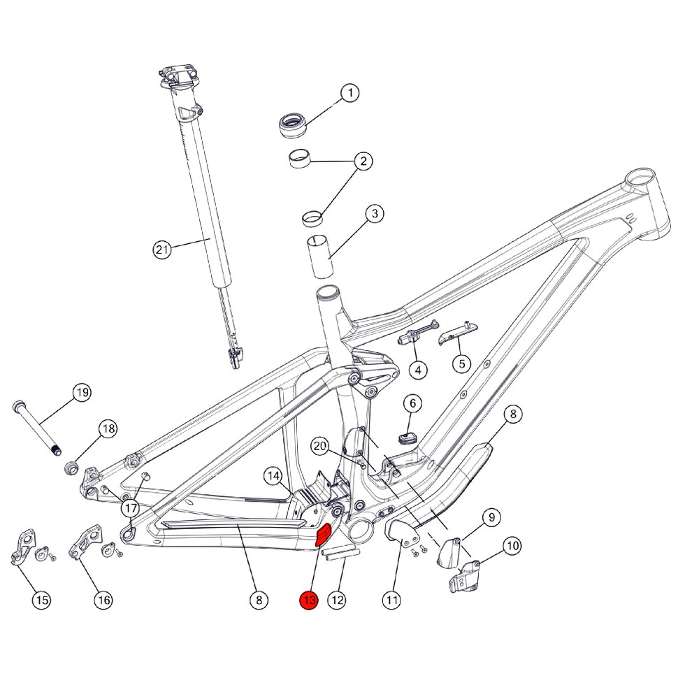 BMC Anti Chainsuck Plate for Speedfox 01 & Agonist 01 as from 2018 - 301200