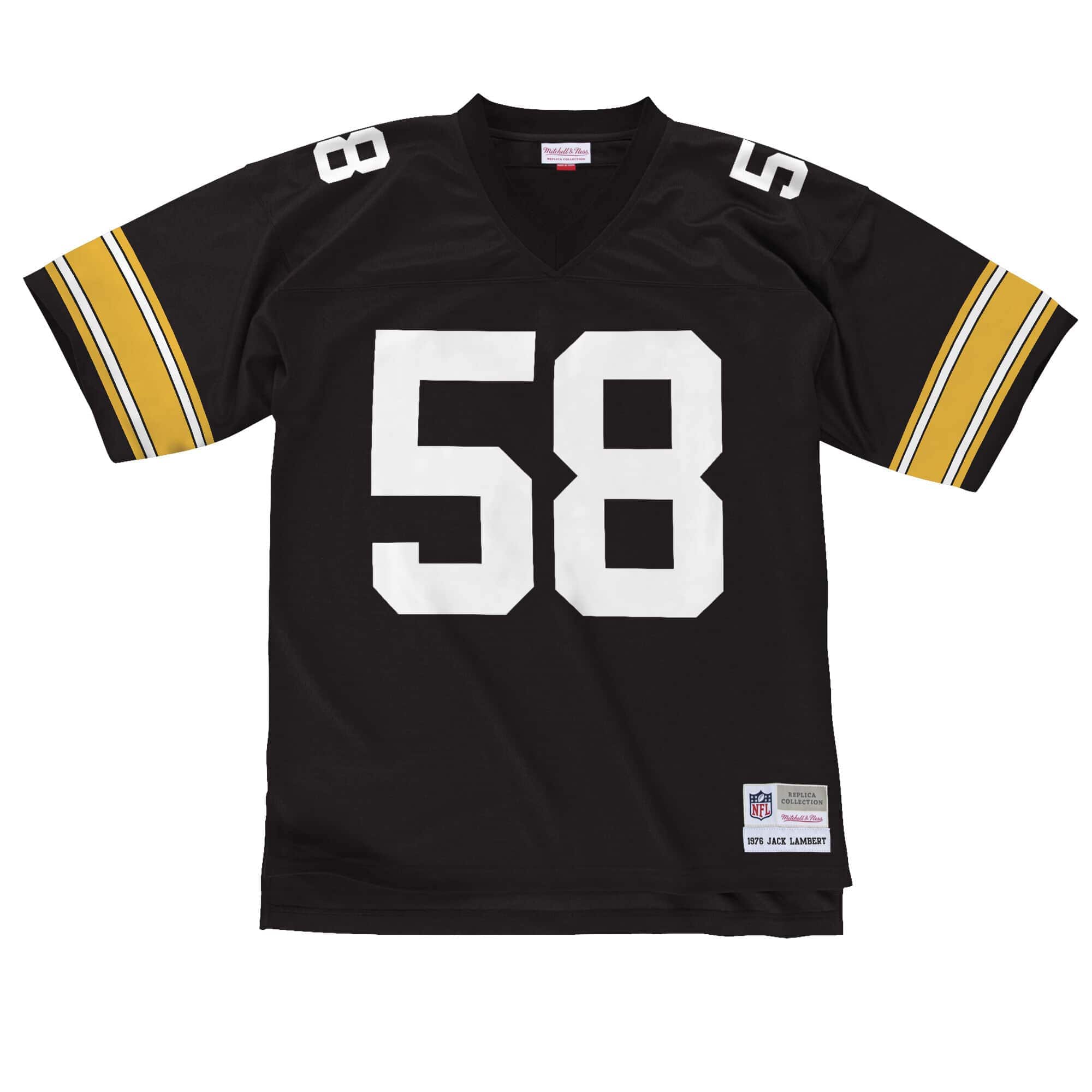Jack Lambert #58 Pittsburgh Steelers 1976 Legacy Throwback NFL Jersey Black