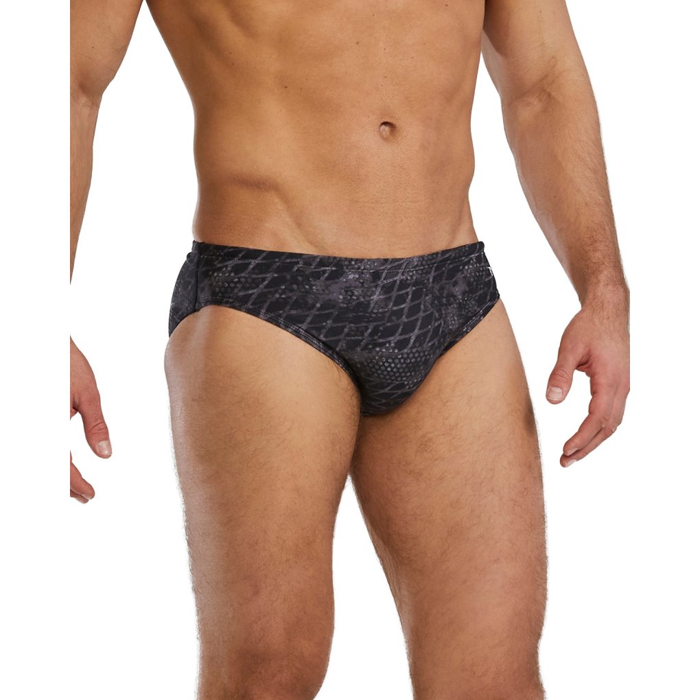 TYR Etch Durafast Elite® Briefs Men - black/steel