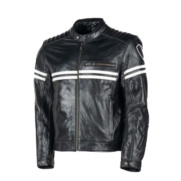 DXR LEGEND Motorcycle Jacket - Black / WhiteRef : DXR0898