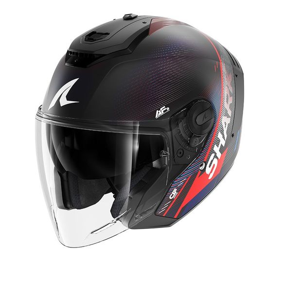 Casque jet Shark RS JET CARBON SPEED-TECH - Carbone / BleuRef : SH1880