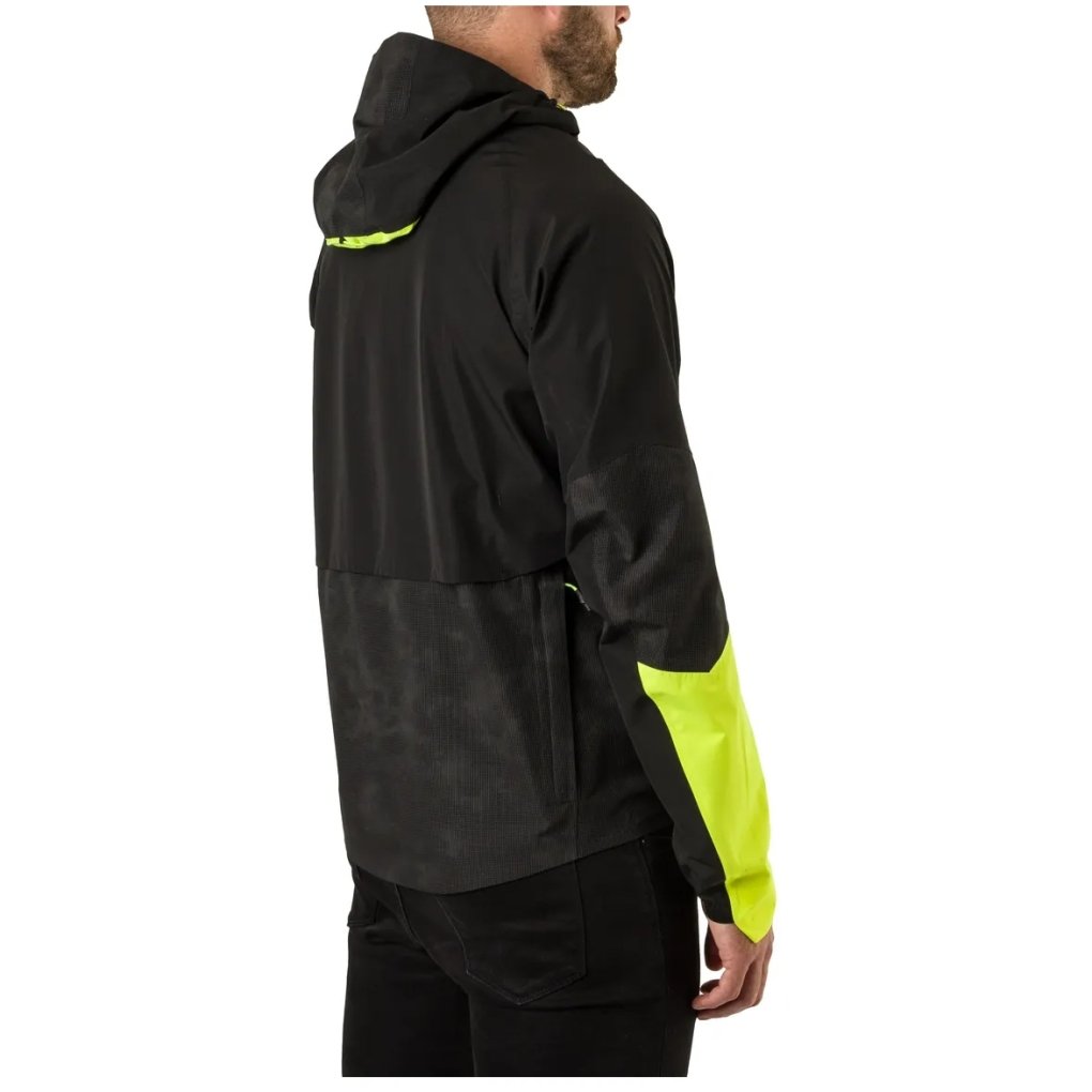AGU Commuter Hi-Vis + Reflection Tech Rain Jacket Men - black