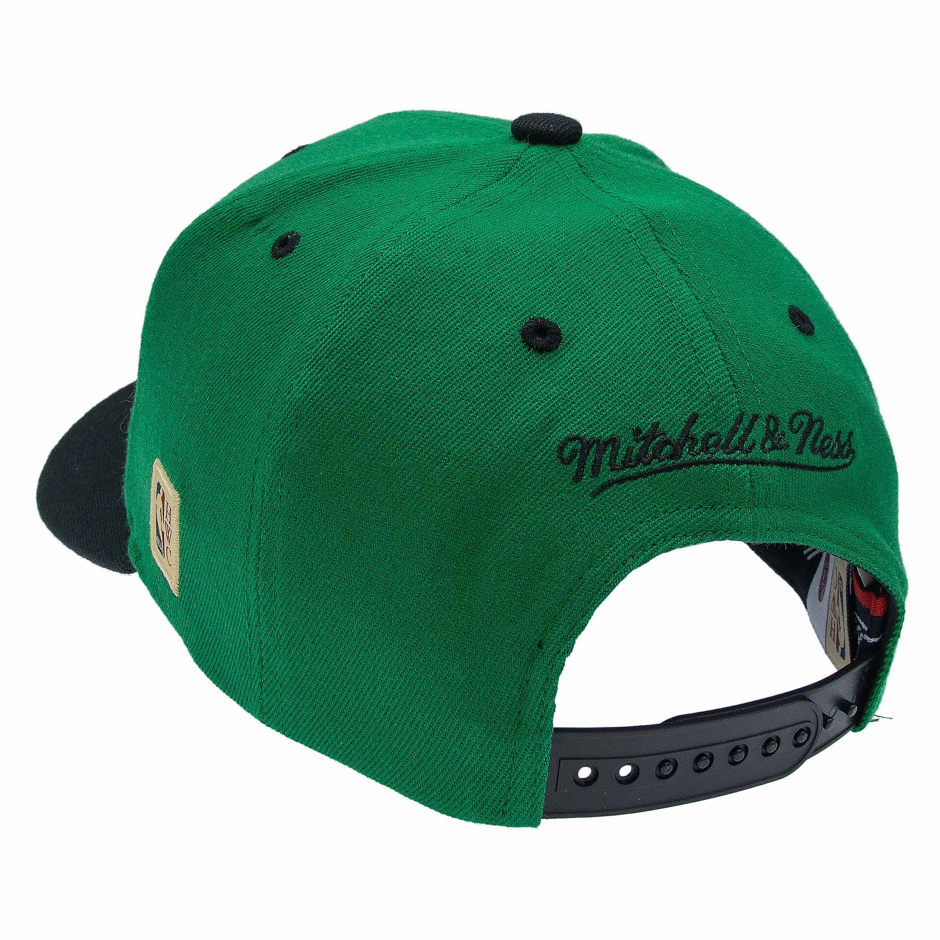 Boston Celtics Team Arch Classic Red Stretch-Snap NBA Cap Green