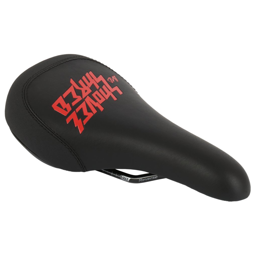 Reverse Components Nico Vink Shovel and Shred Saddle - black / red / white