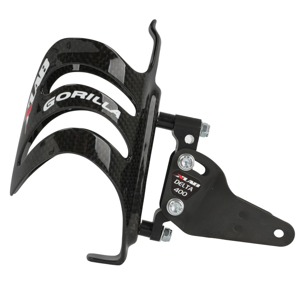 XLAB Delta 400 Adapter + Gorilla Carbon Bottle Cage - black