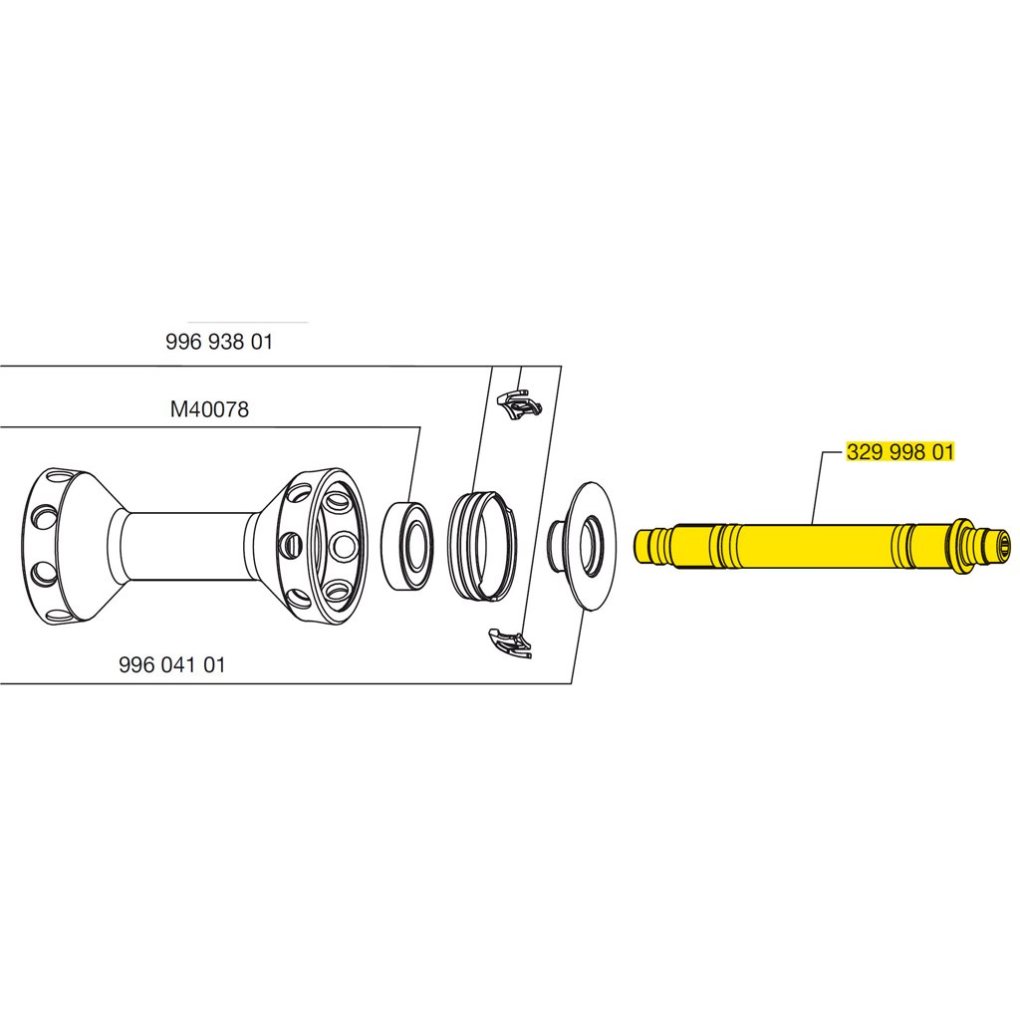 Mavic Front Wheel Axle R-SYS / Ksyrium SL/SLS 2013 - 32999801