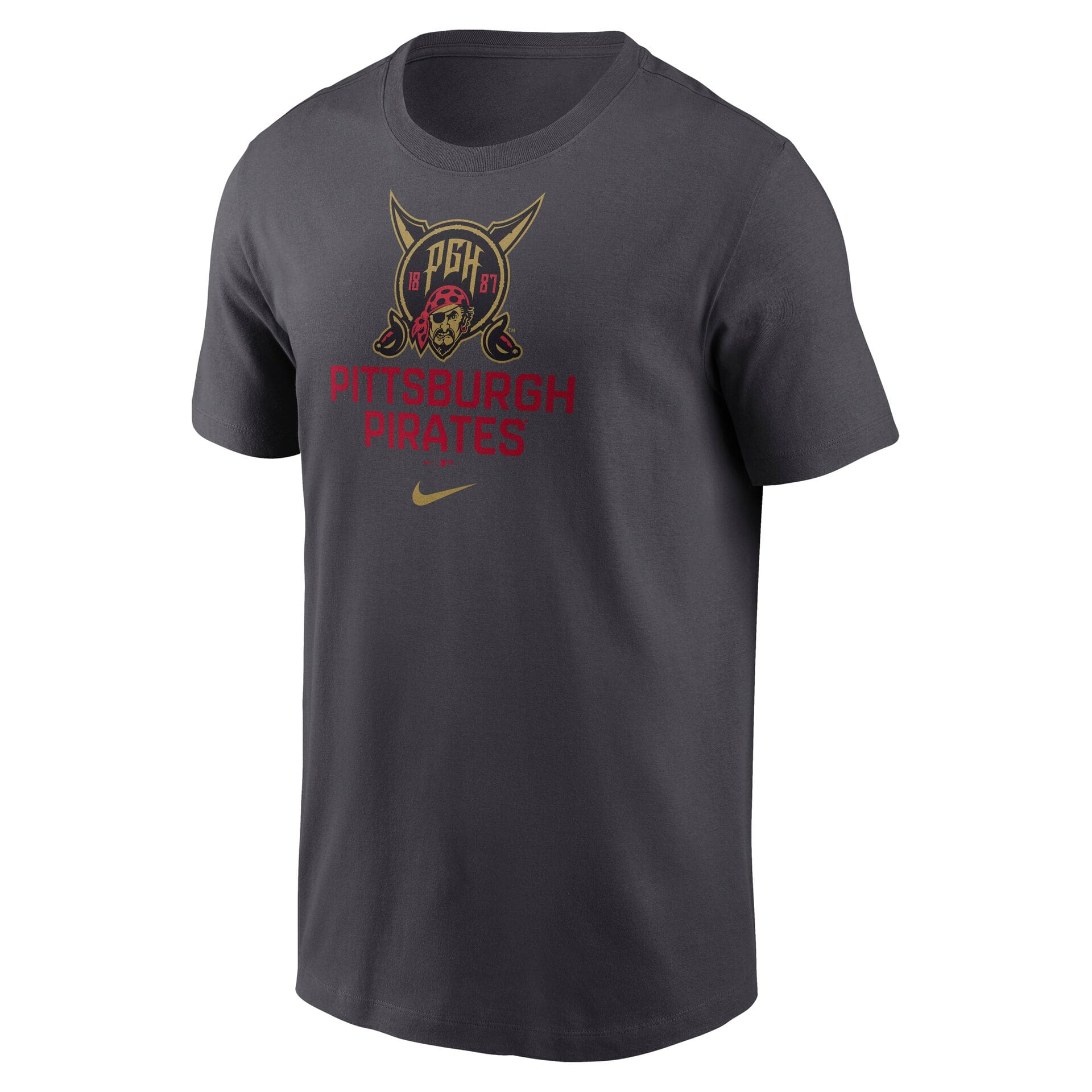 Pittsburgh Pirates City Connect Secondary MLB T-Shirt Dark Gray