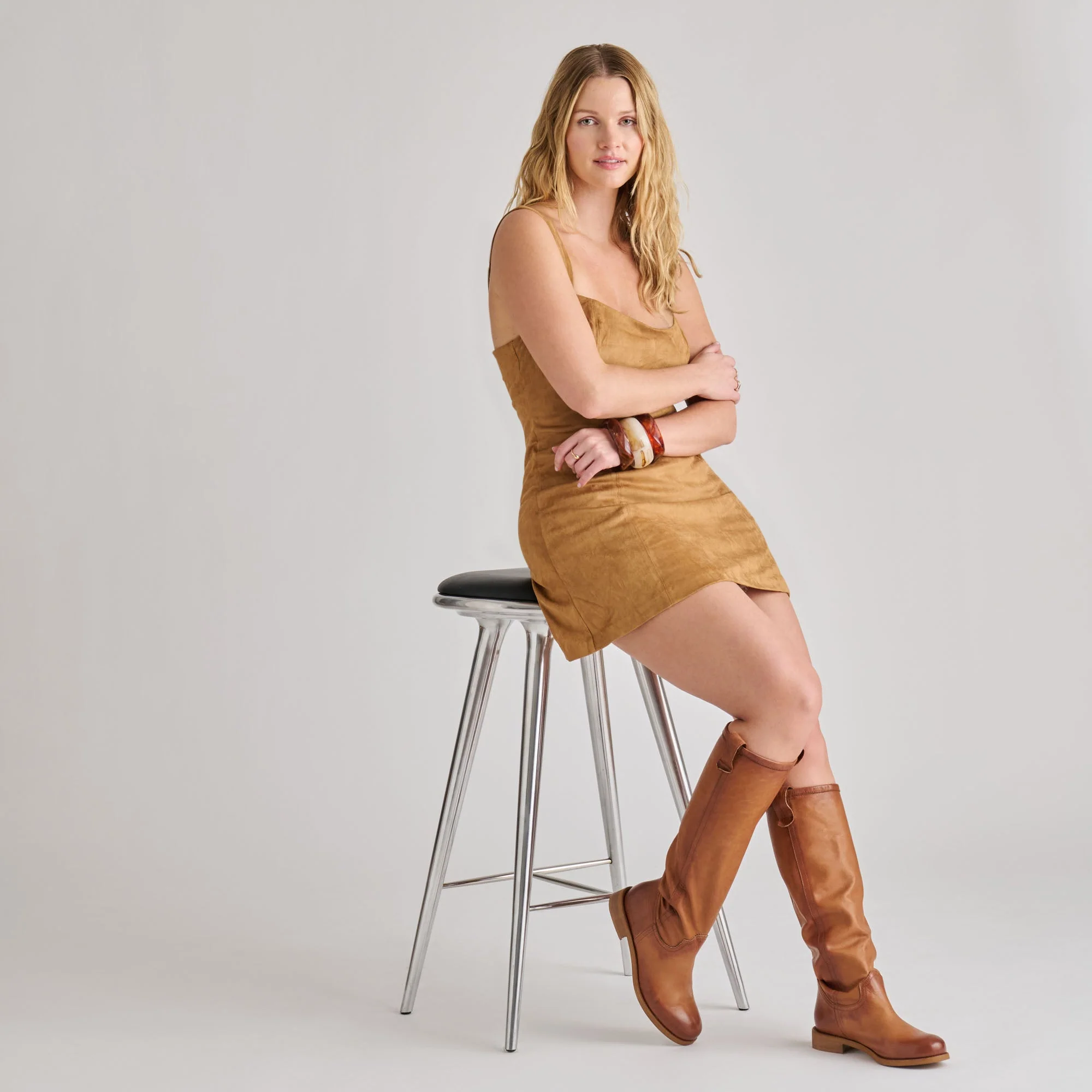 RAMZY BOOTS COGNAC LEATHER
