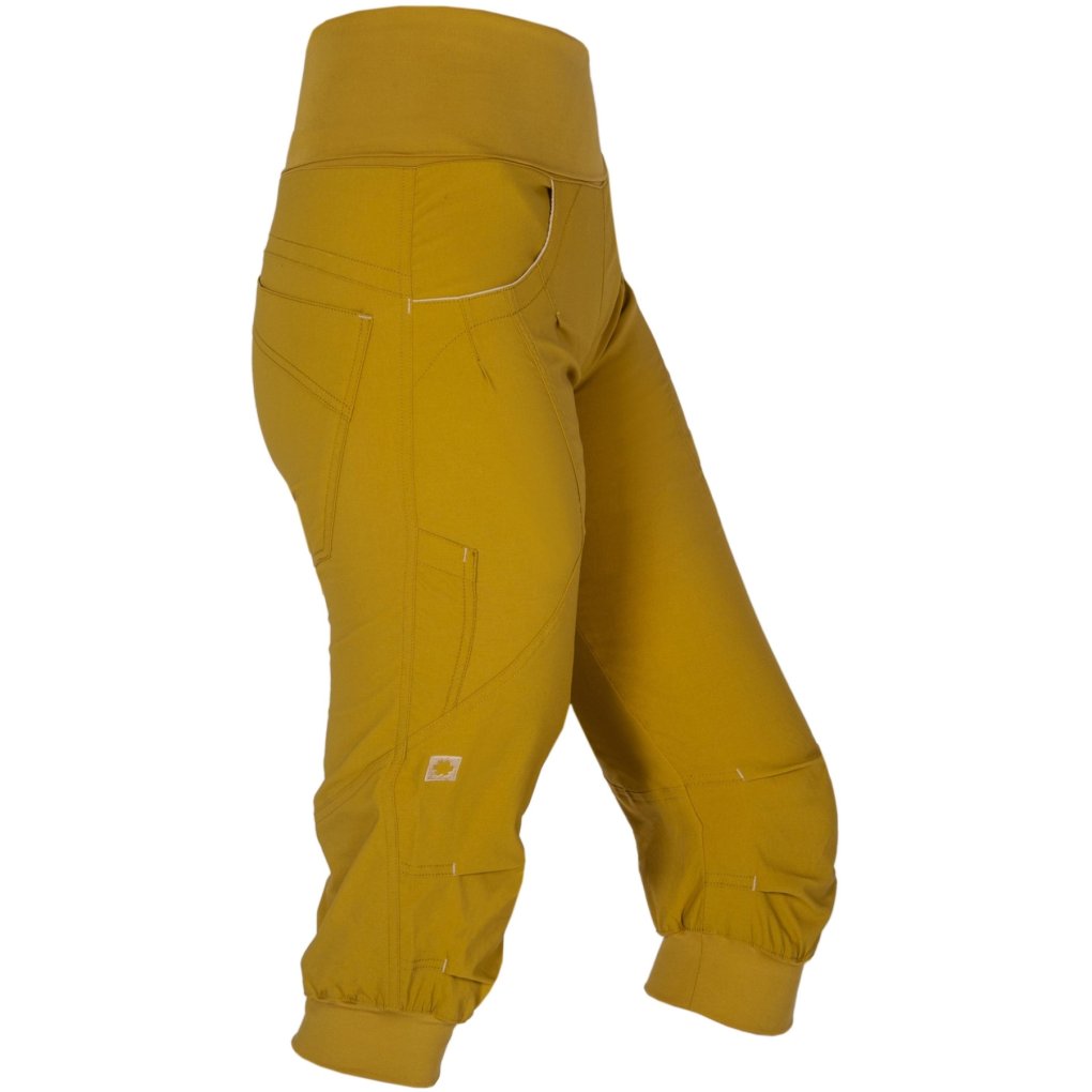 Ocún Noya Shorts Climbing Pants Women - yellow dried tobacco