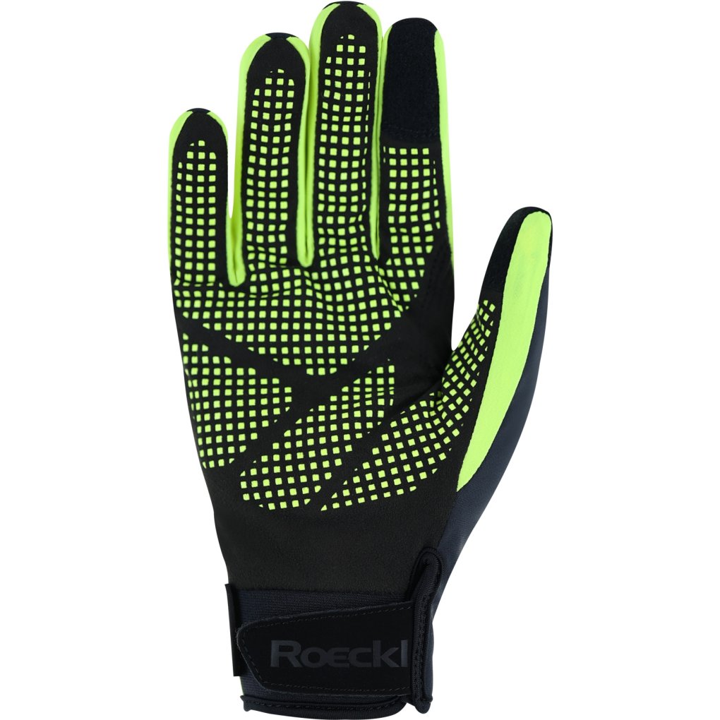 Roeckl Sports Rapallo Cycling Gloves - dress black/fluo yellow 9202