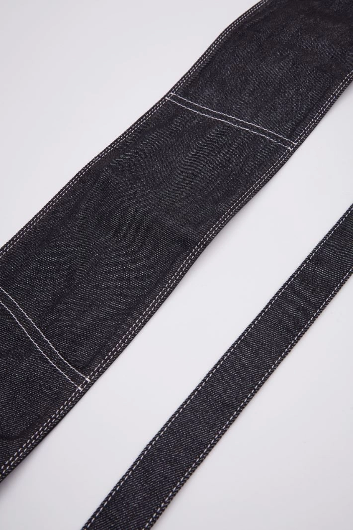 Denim belt - BLACK