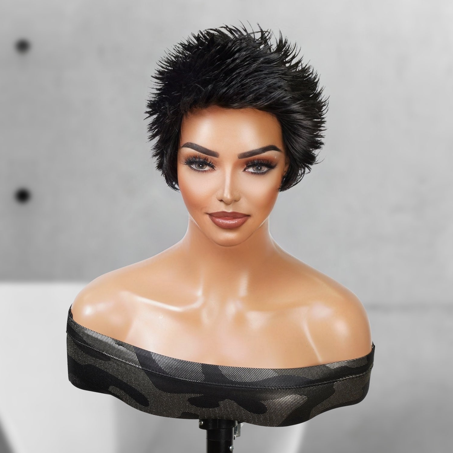 Short Spikey Pixie Wig