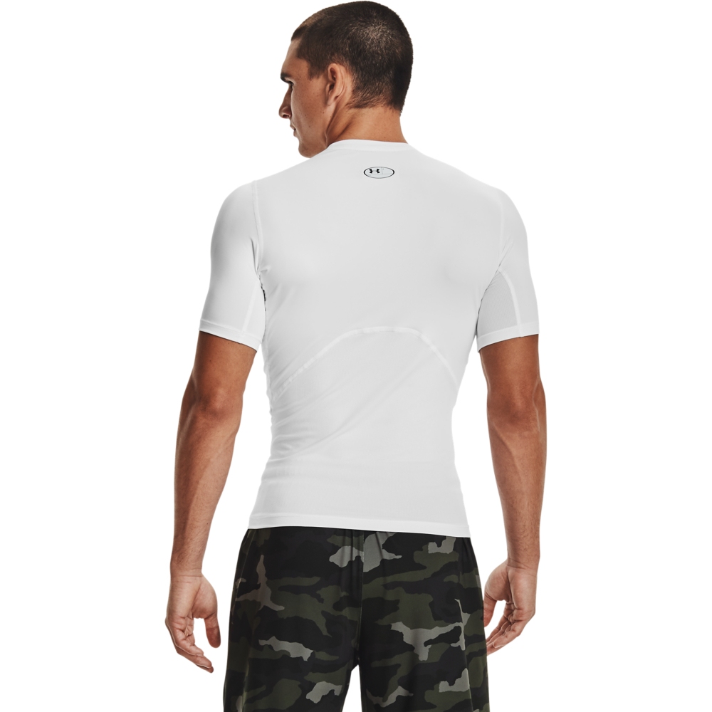 Under Armour HeatGear® Armour Short Sleeve Shirt Men - White/Black