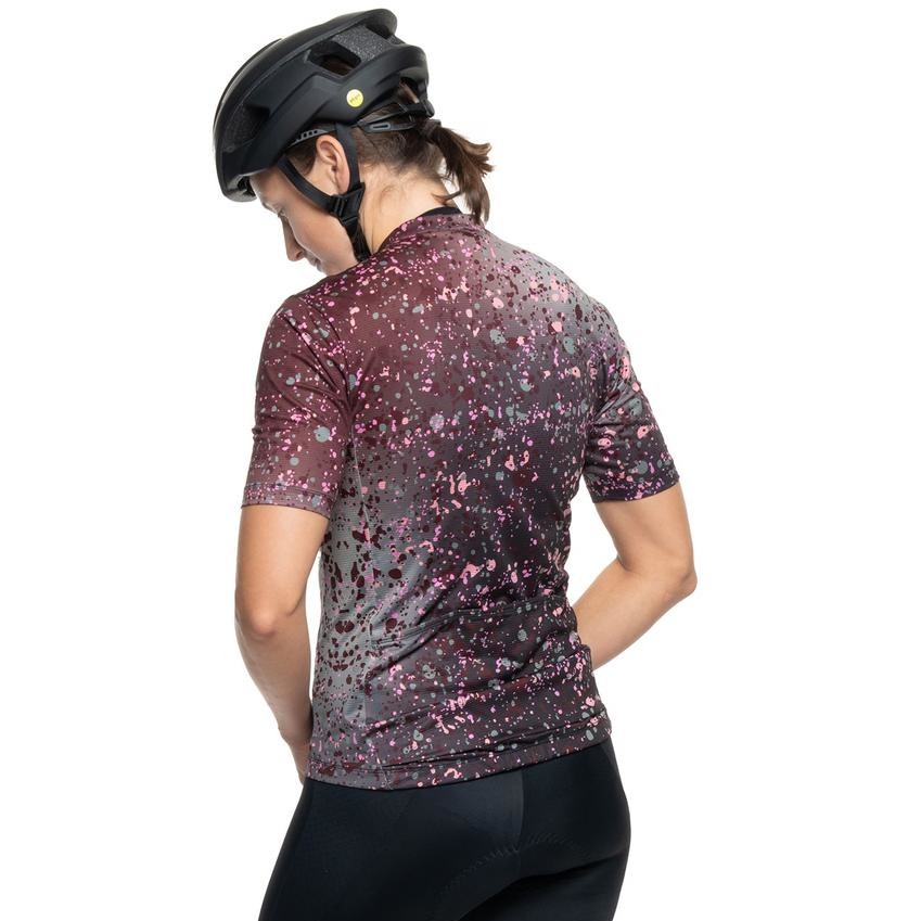 CUBE ROAD/XC CMPT Sprinkle Short Sleeve Jersey Women - brown´n´green