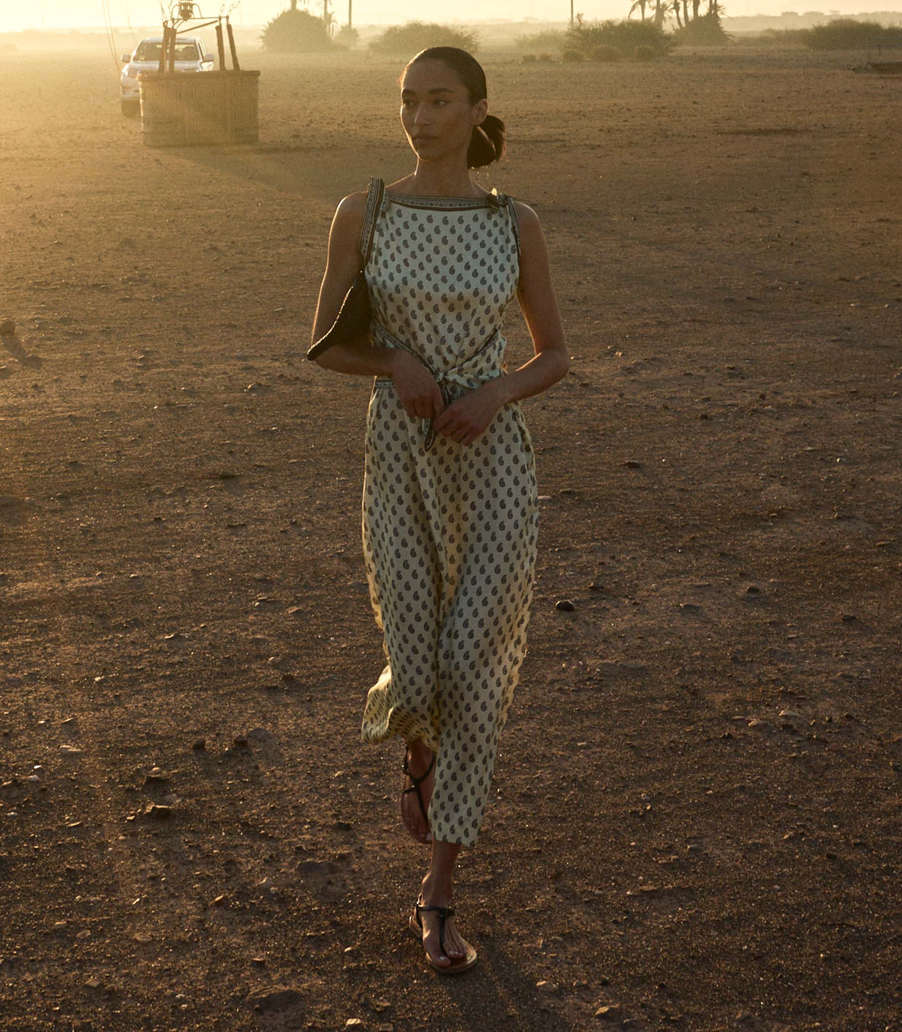 Amorette Midi Dress - Sunlight Taormina Paisley