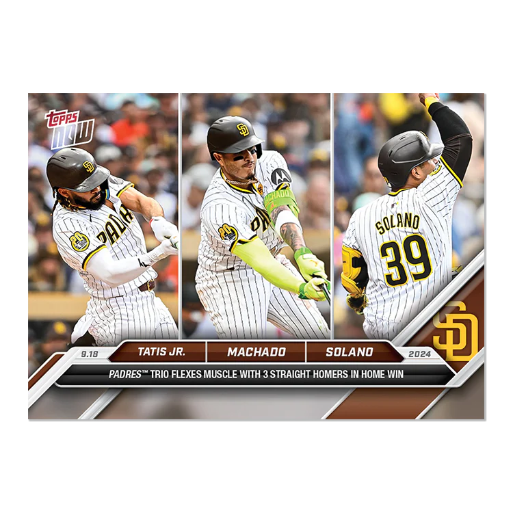 Fernando Tatis Jr./Manny Machado/Donovan Solano - 2024 MLB TOPPS NOW® Card 718