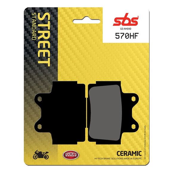 SBS 570HF Organic Front/Rear Brake Pads (Depending on Model)Ref: 570HF / 570000