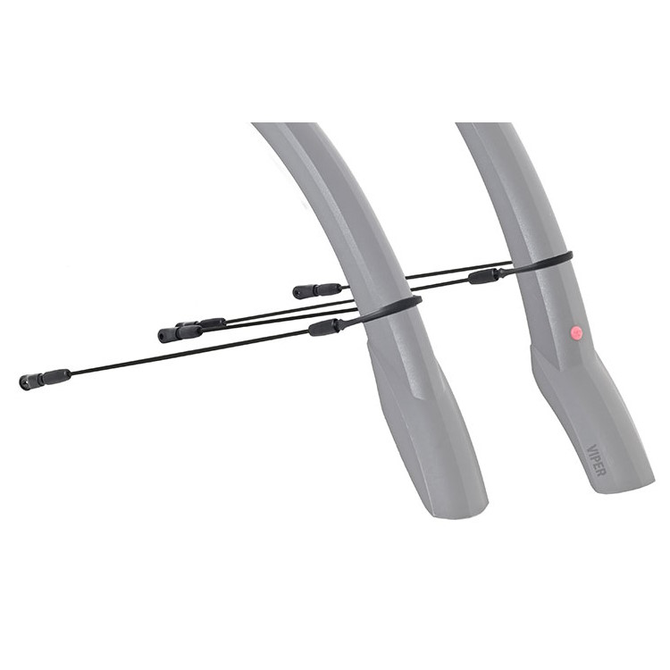 Hebie Viper T Set 761 Mudguard Set 28 Inch - black