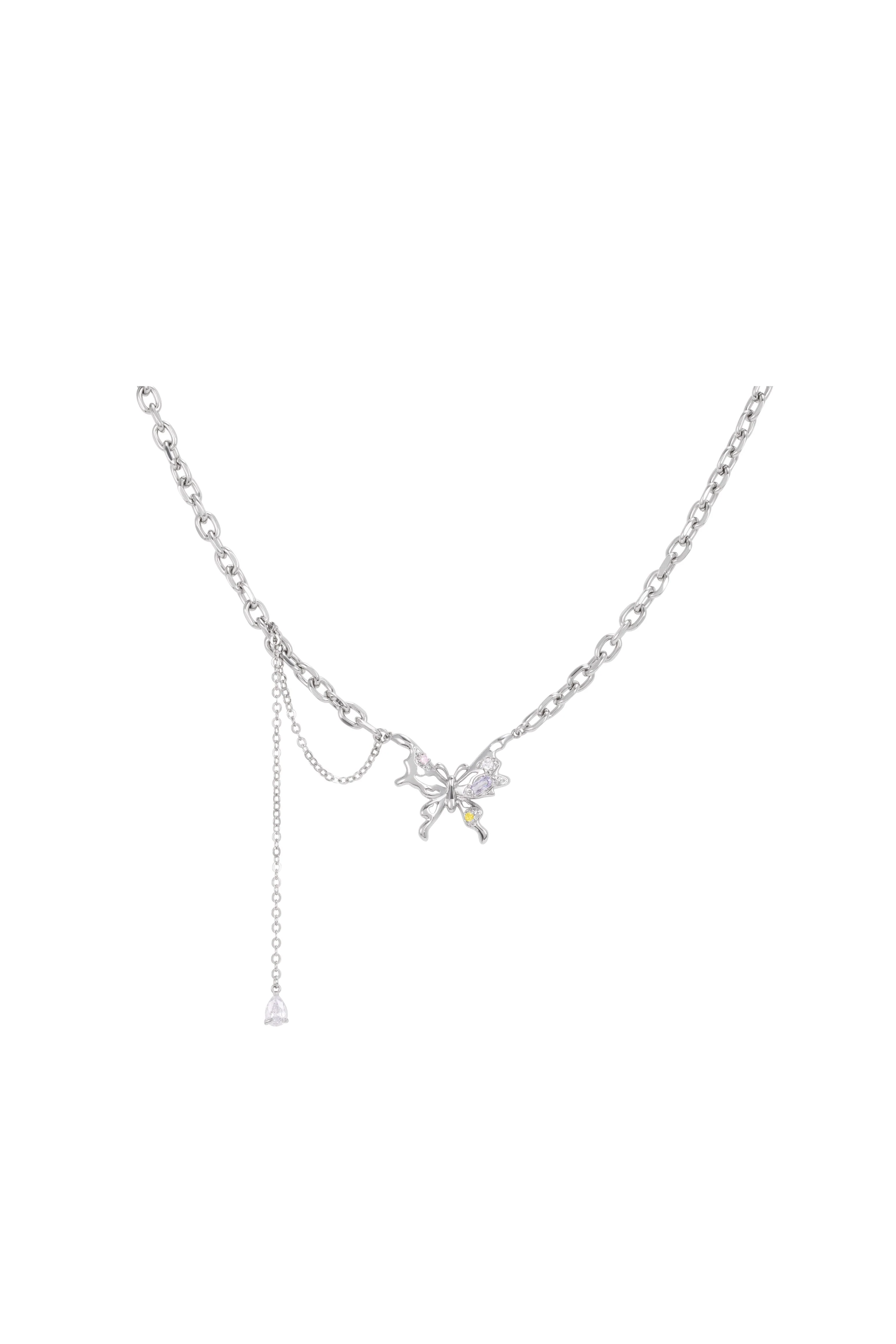 Mariposa Necklace Silver