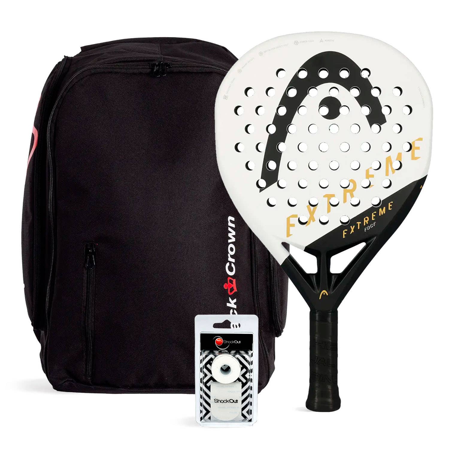 PACK HEAD EDGE EXTREME WHITE BAG BLACK CROWN BLACK