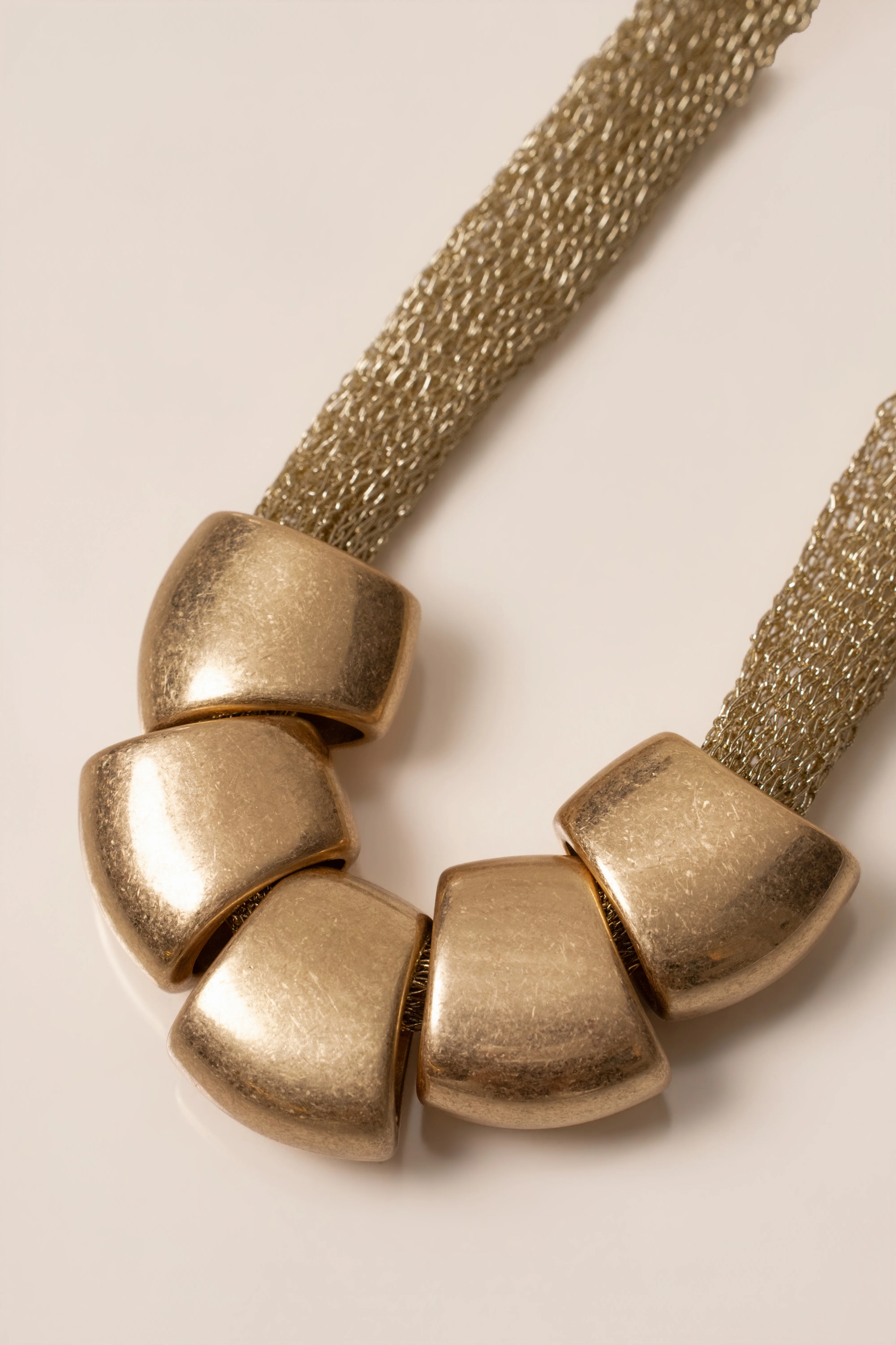 Gold Mila Pebble Necklace