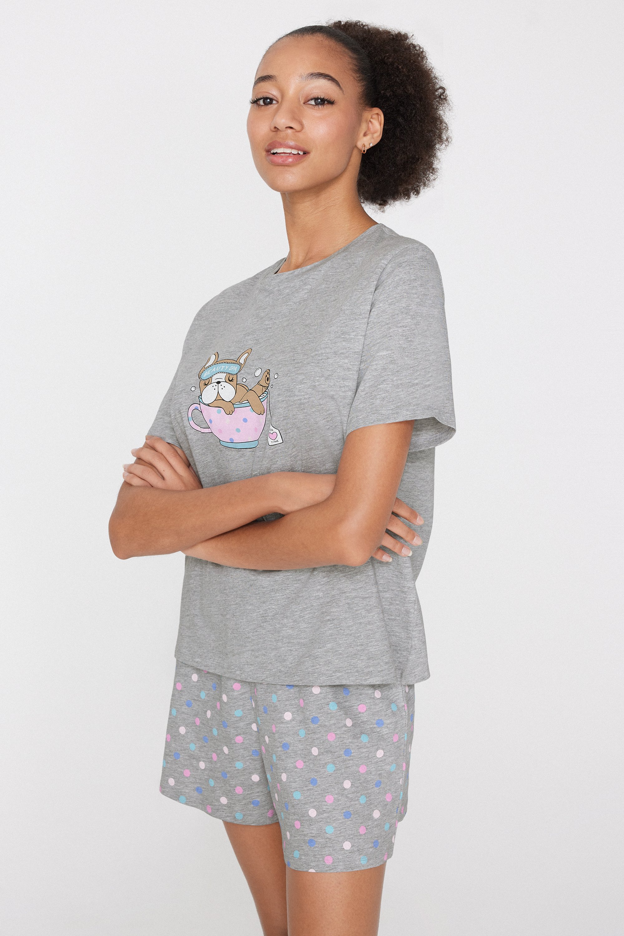 Beauty Print Short Cotton Pyjamas