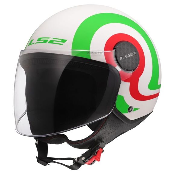 Casque jet LS2 OF558 - SPHERE LUX II - URBY - Blanc / VertRef : LS1035