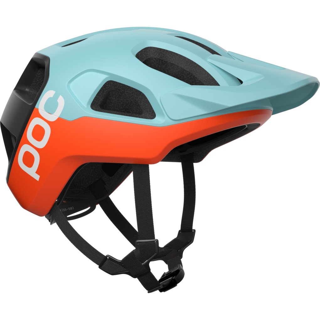 POC Cularis MIPS Helmet - 8877 Indicolite Blue Matt/Carnelian Orange Matt