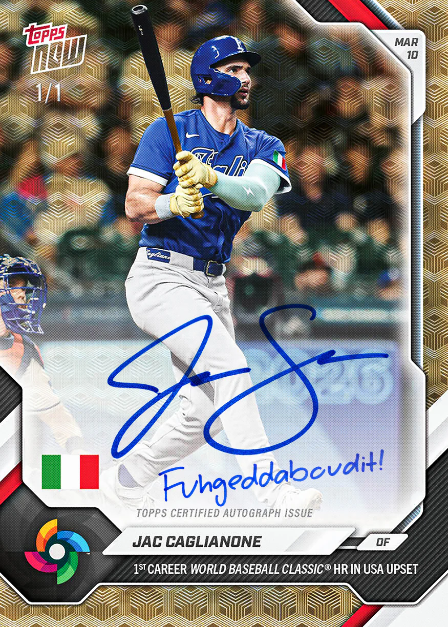 Jac Caglianone - 2026 World Baseball Classic Topps NOW® - Card 23