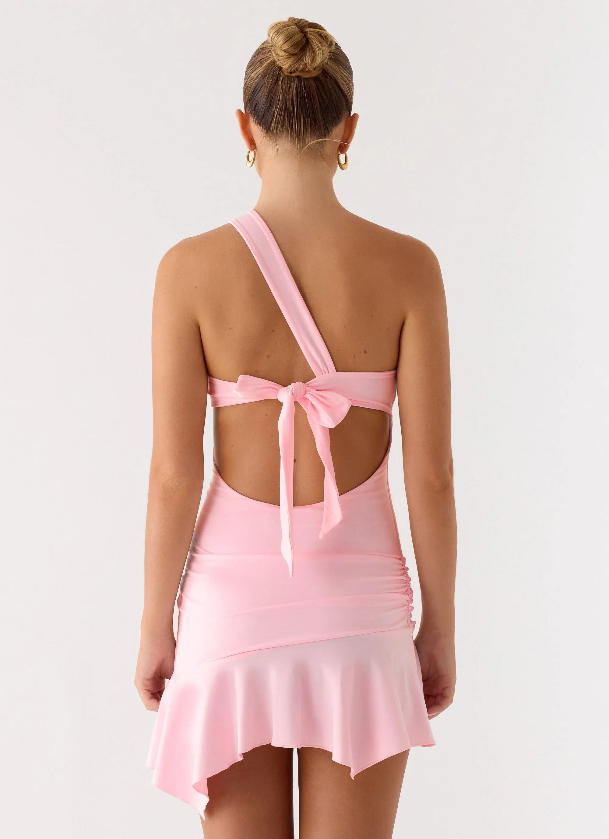 Not Your Fan Cut Out Mini Dress - Pink