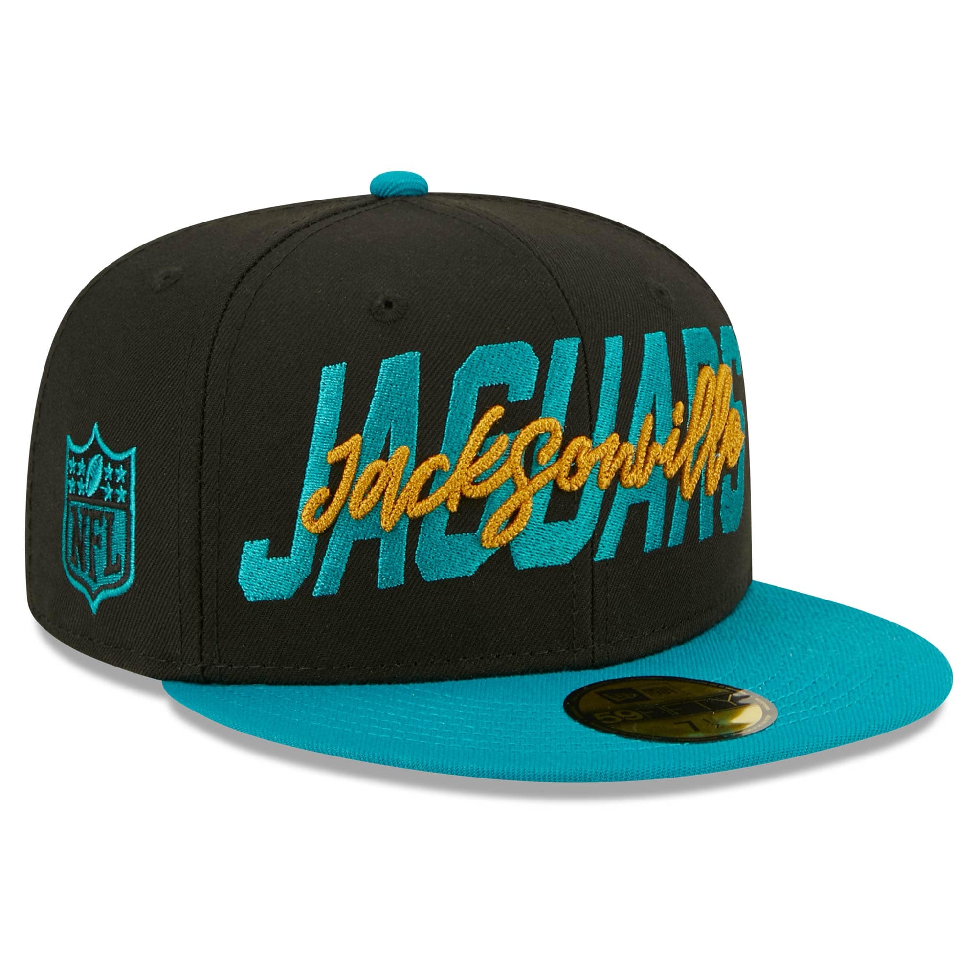 Jacksonville Jaguars 2022 NFL Draft On-Stage New Era 59FIFTY Fitted Cap