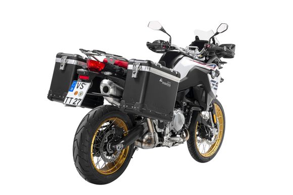 Touratech ZEGA Pro 31/38 suitcase - Black support included - Black anodizedRef: Trt01591A / 01-082-5782-0