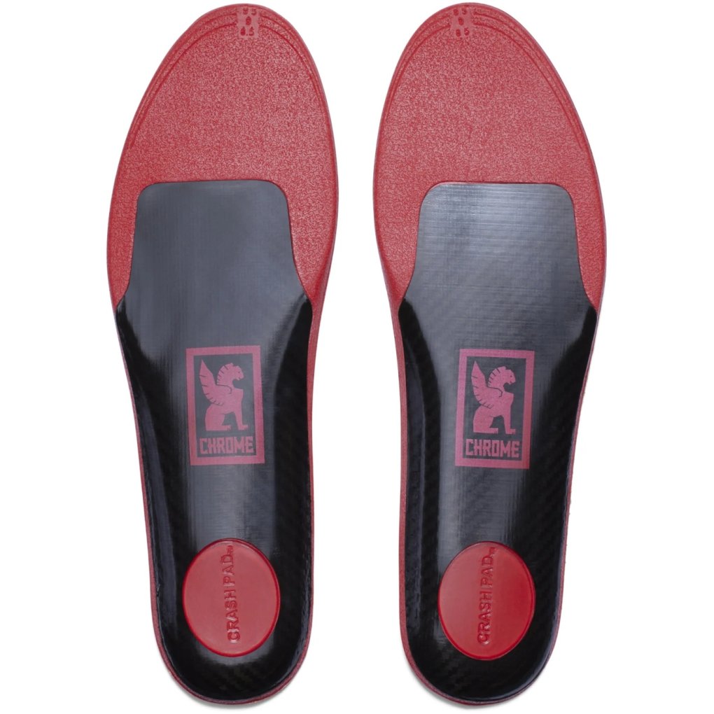 CHROME Power Pedal Footbed Insoles - Black/Red
