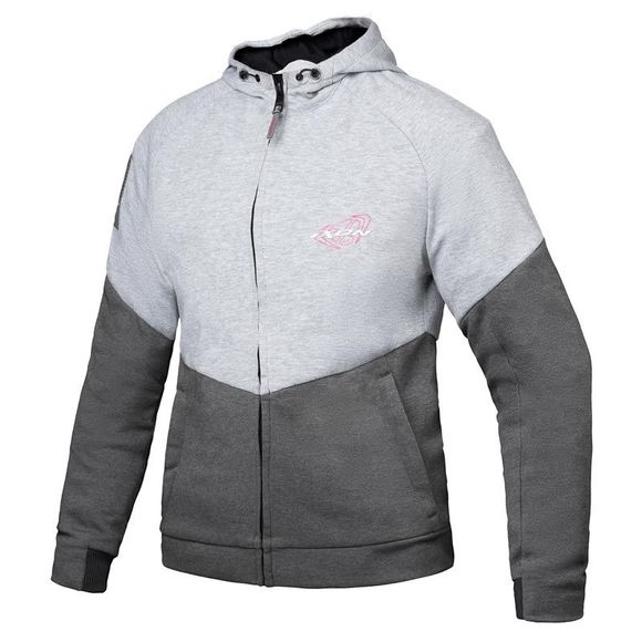 Ixon TOUCHDOWN Motorcycle Hoodie L - Grey / PinkRef: IX1767-C64714