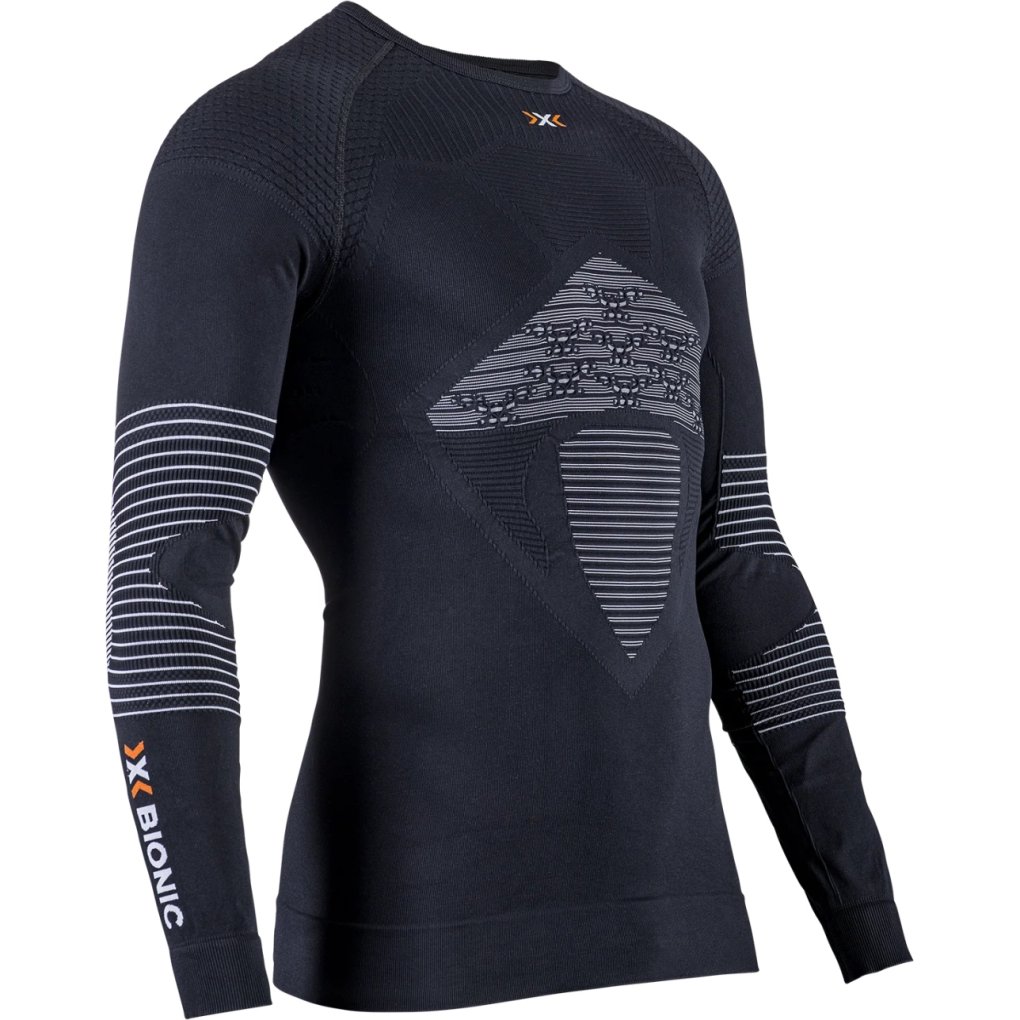 X-Bionic Energizer 4.0 Round Neck Long Sleeves Shirt Men - opal black/arctic white