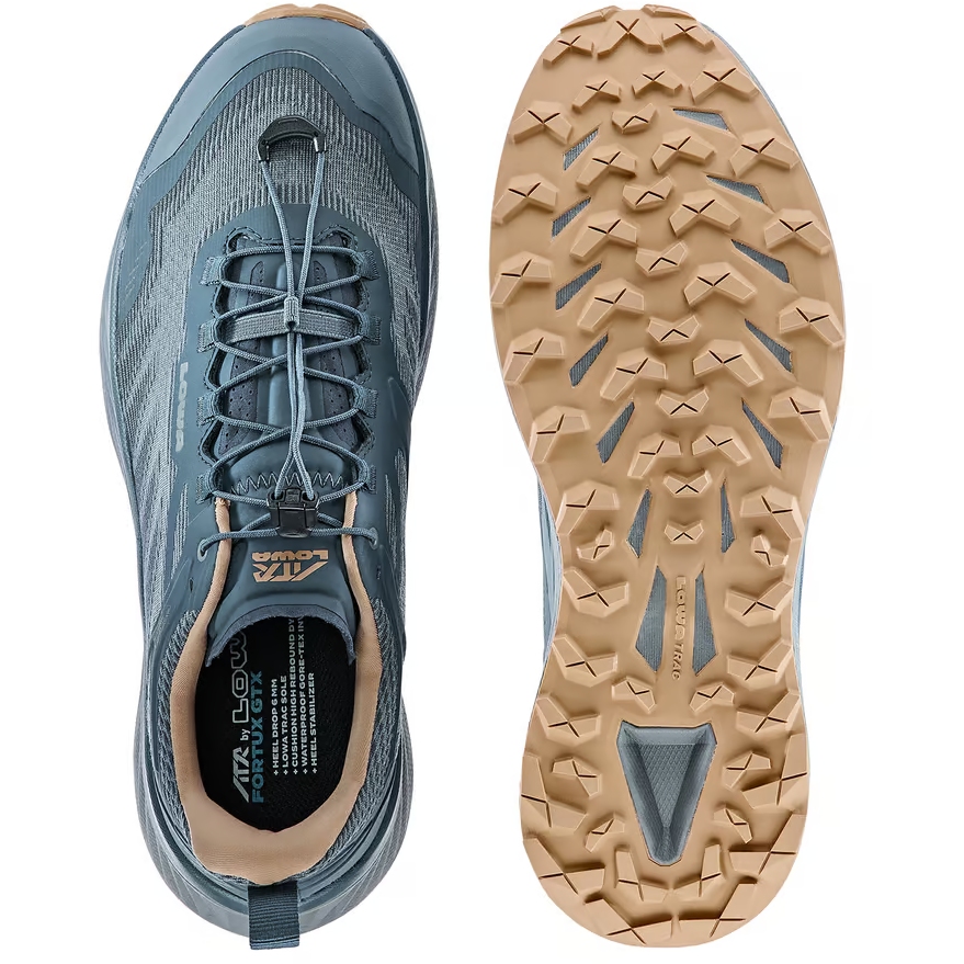 LOWA Fortux GTX Trail Running Shoes Men - navy/dune