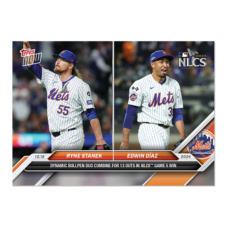 Ryne Stanek/Edwin Diaz - 2024 MLB Topps NOW® Card 851