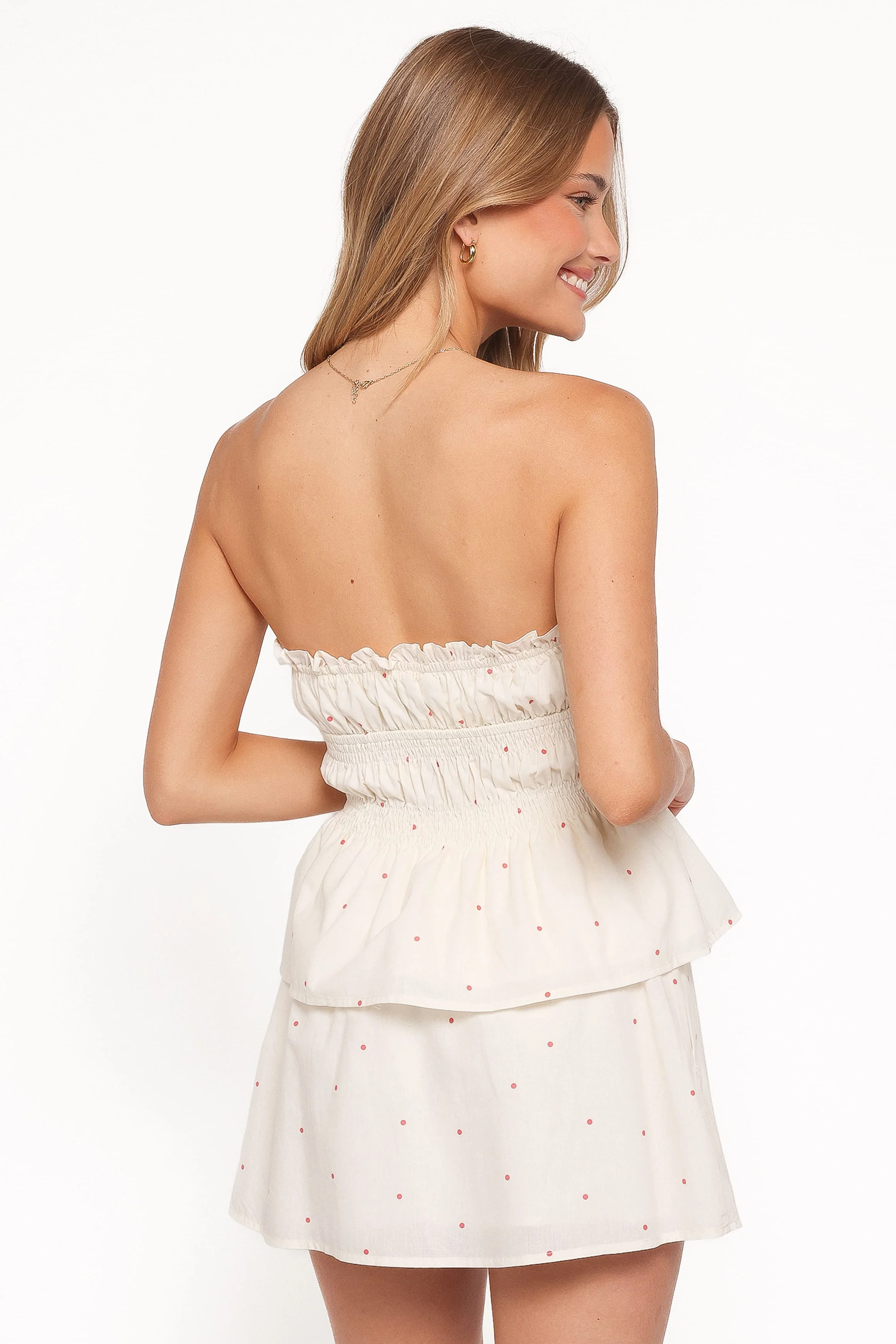 Luna Skirt Set - Red Polka Dot