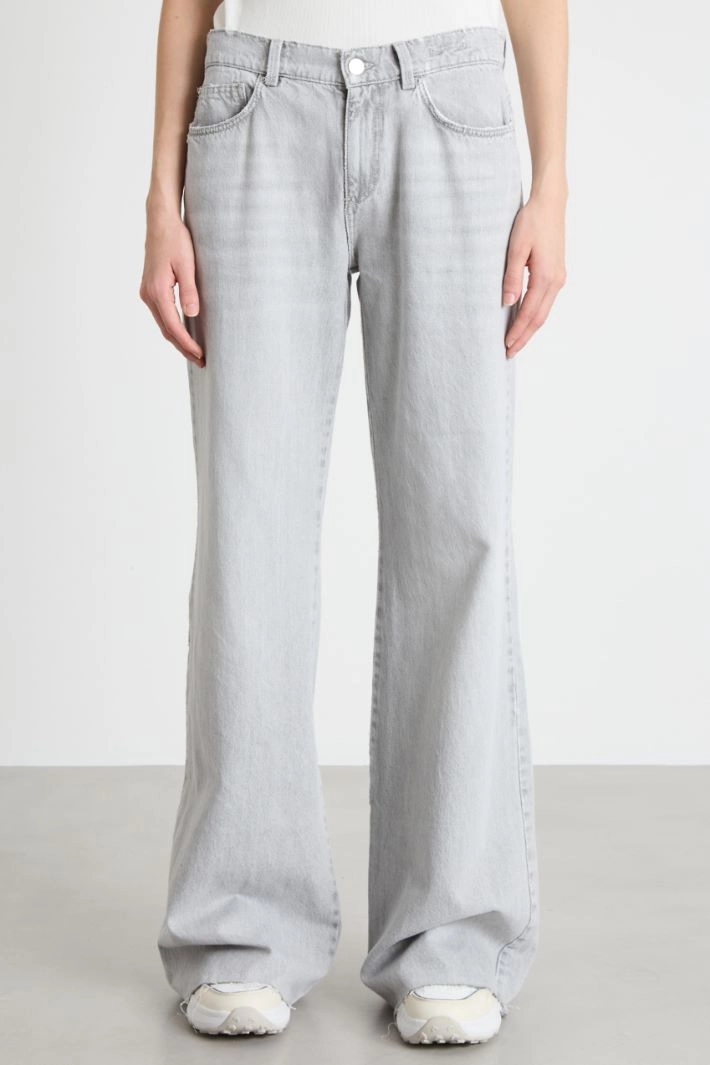 Wide-leg jeans - GREY