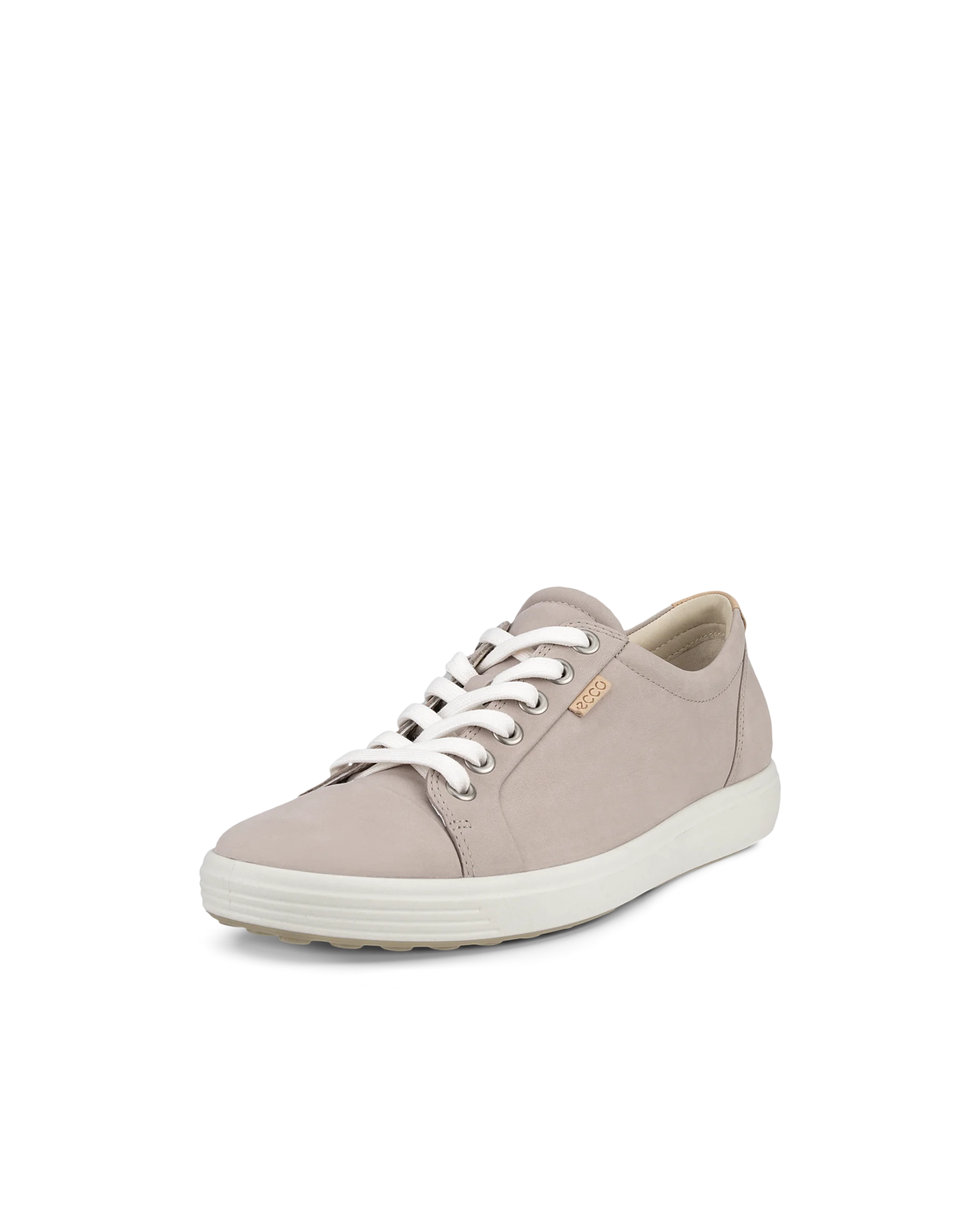 ECCO SOFT 7 W Damen Sneaker aus Nubukleder Grau
