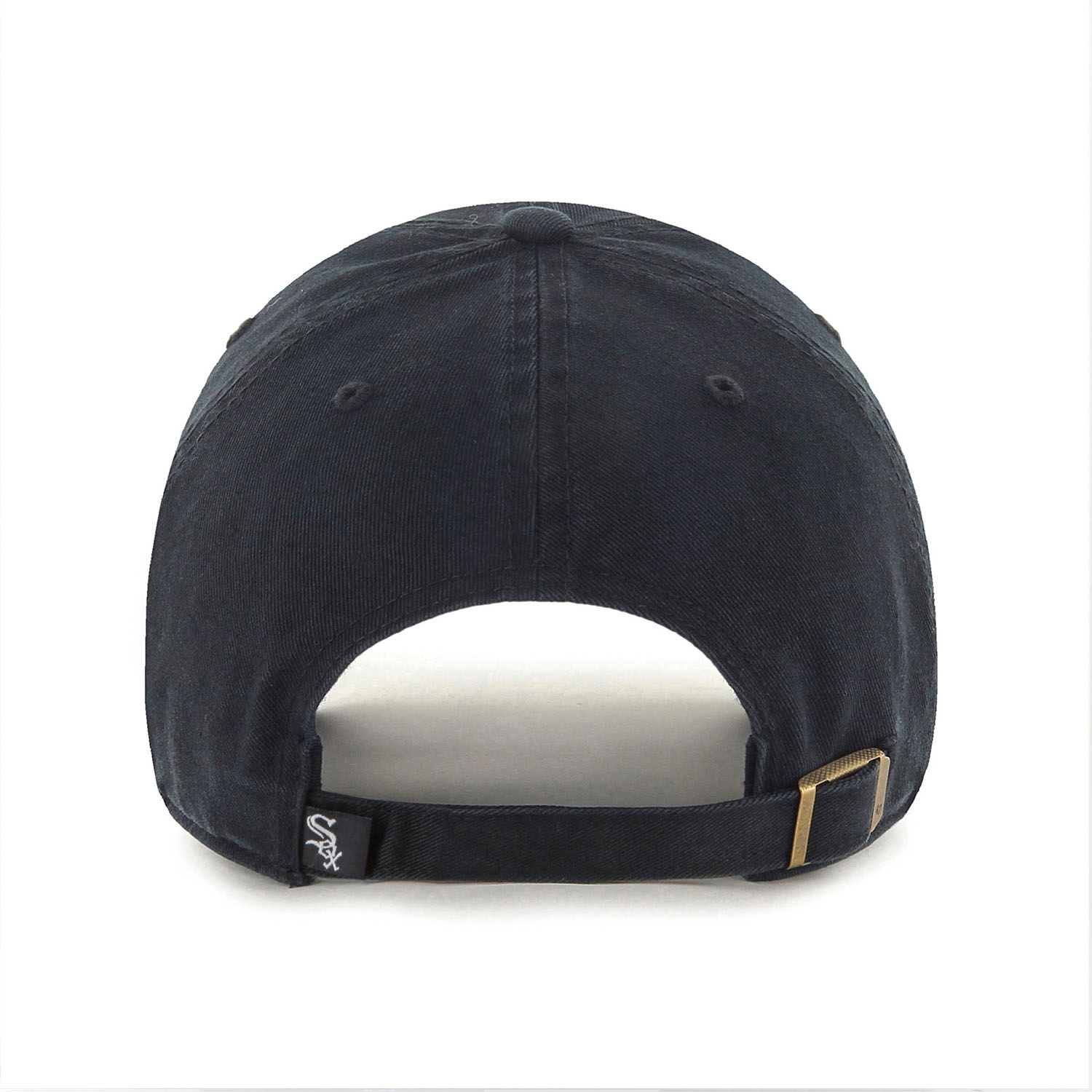 Chicago White Sox Black Logo '47 Clean Up Adjustable MLB Cap Black