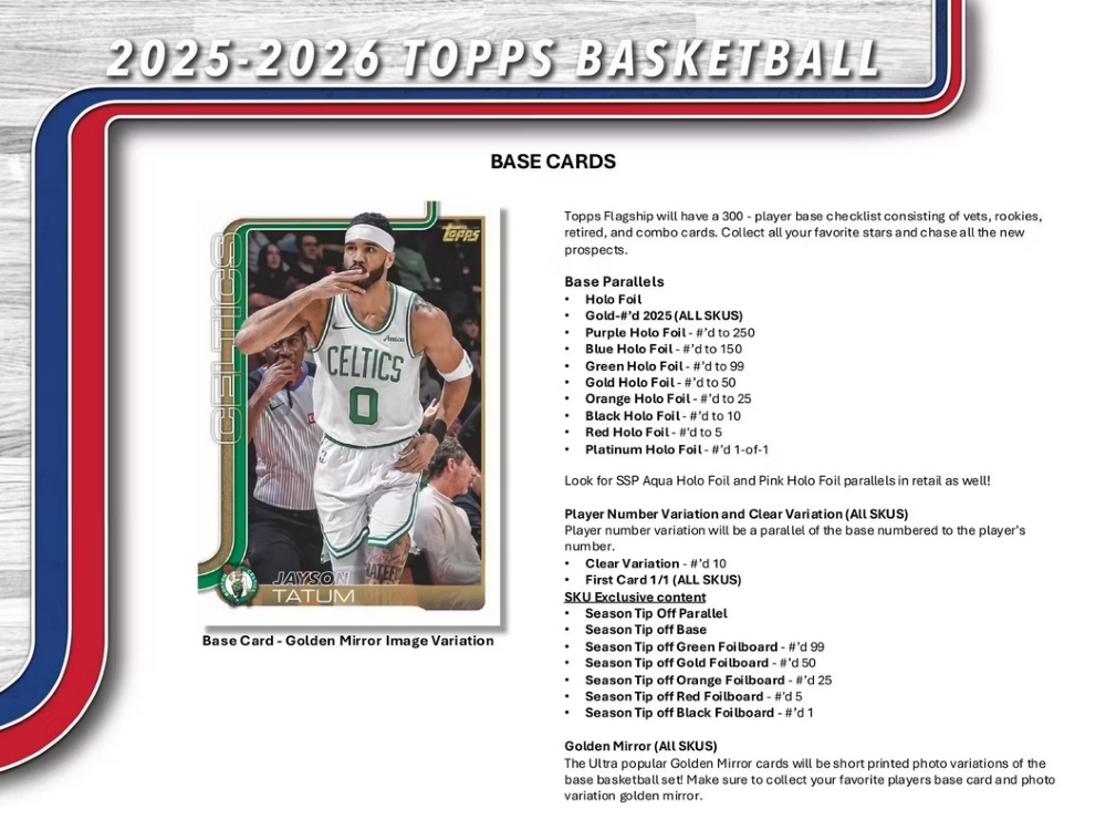 2025/26 Topps NBA Basketball Mega Box